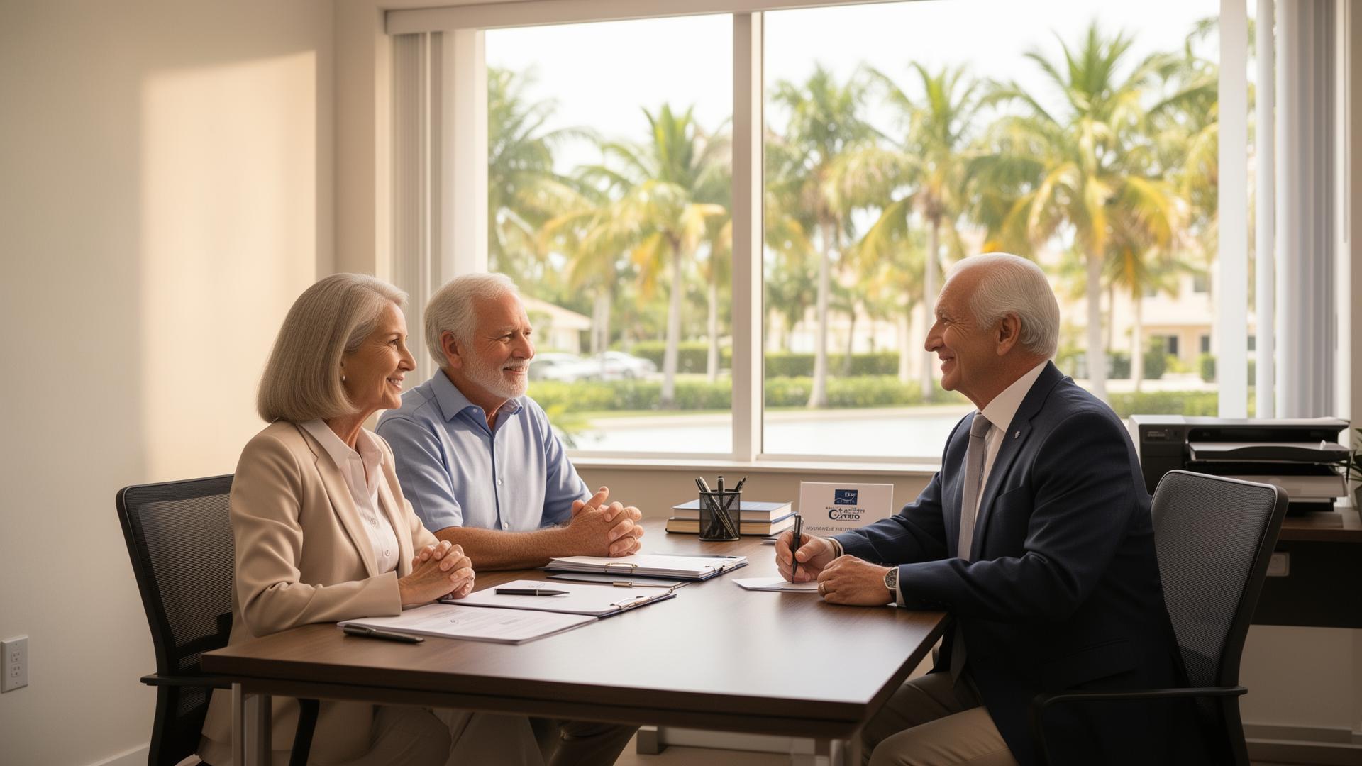 LP Insurance Solutions advisor helping a Cape Coral couple with Medicare assistance